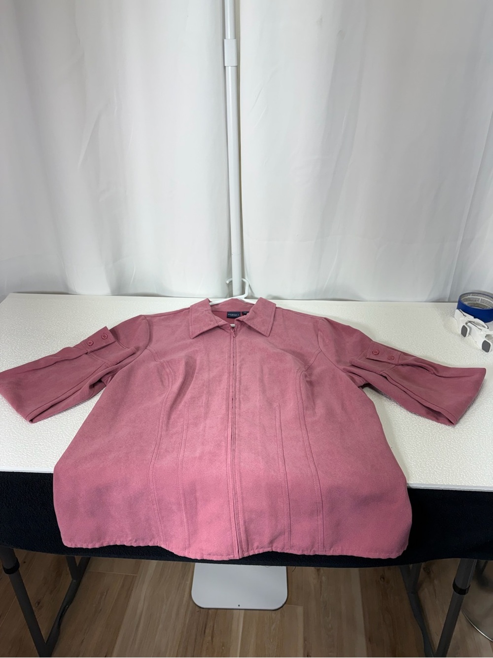Sonoma Dusty Rose Zip-Front Jean Jacket 3492 - Picture 12 of 12